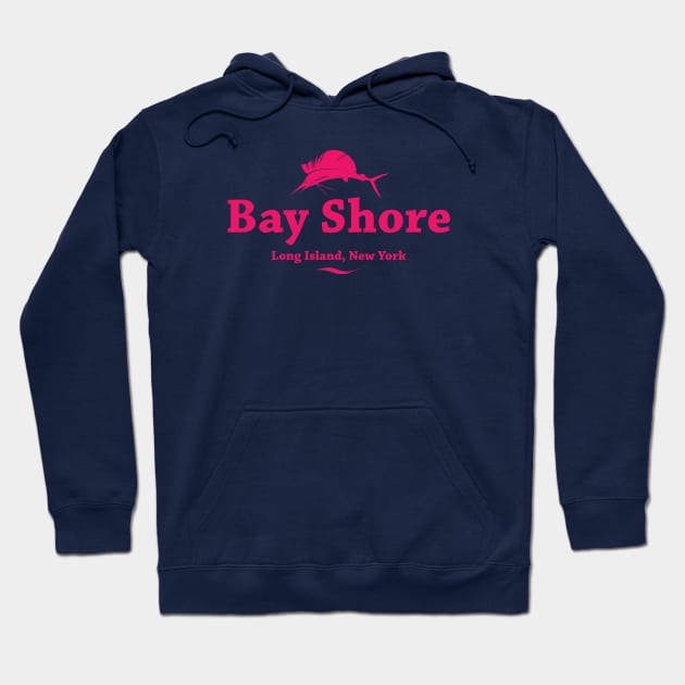 Bay Shore, Long Island, New York Hoodie by RachelLaBianca